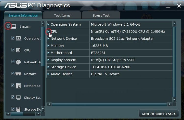 asus diagnostics utility windows 10